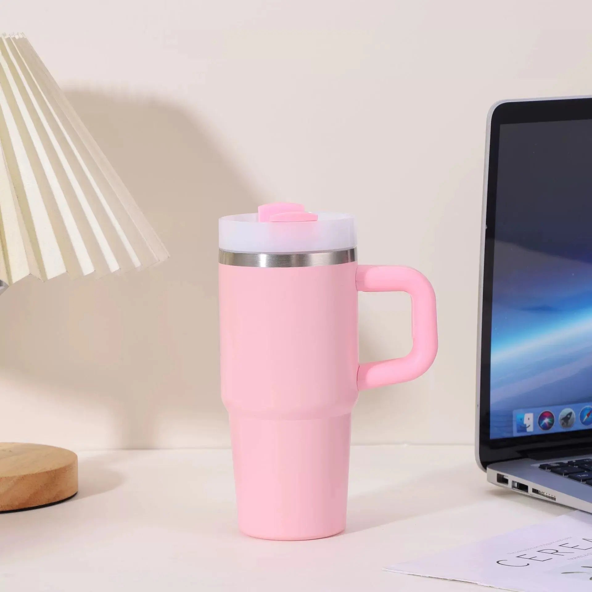 Mug Isotherme avec paille - 400 ml