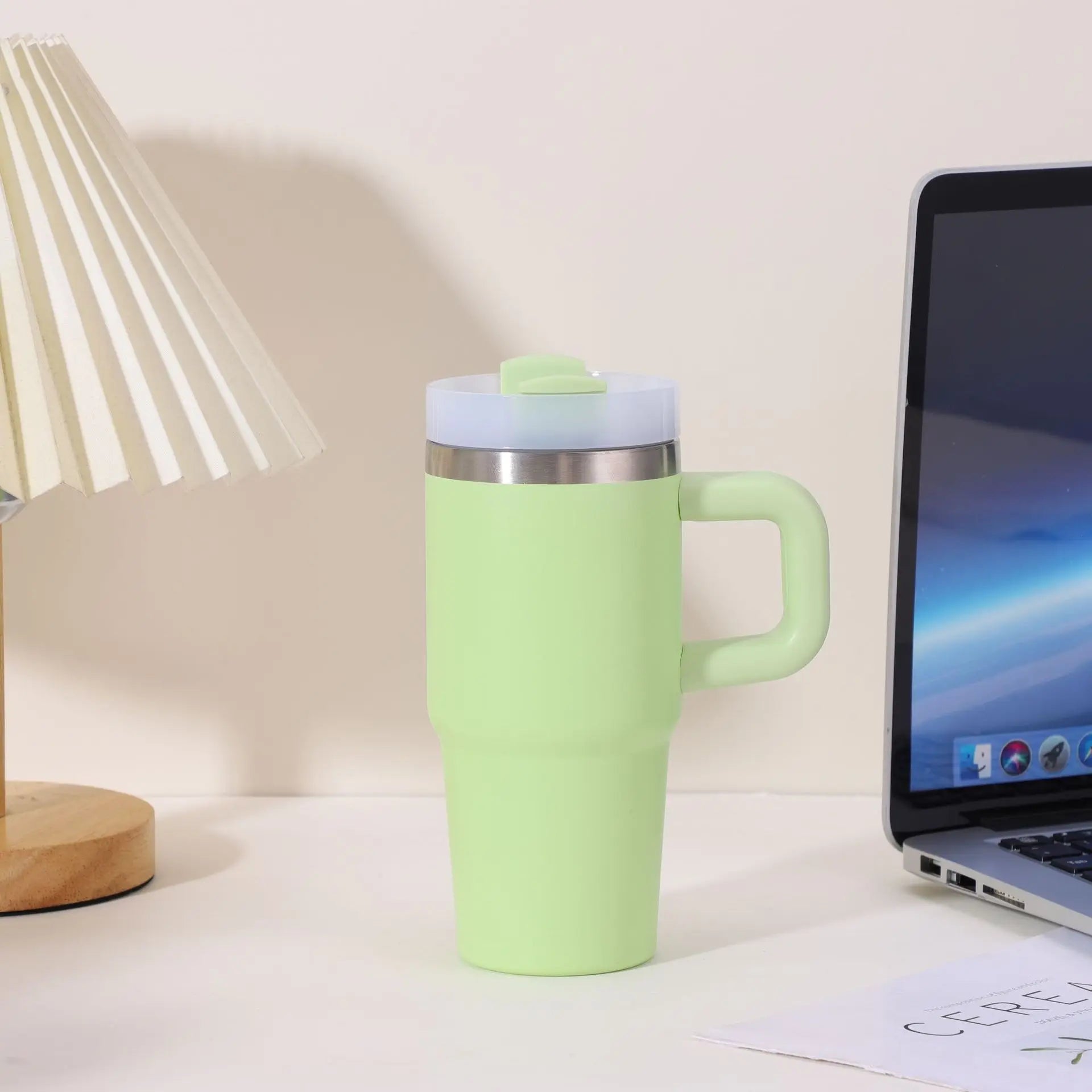 Mug Isotherme avec paille - 400 ml