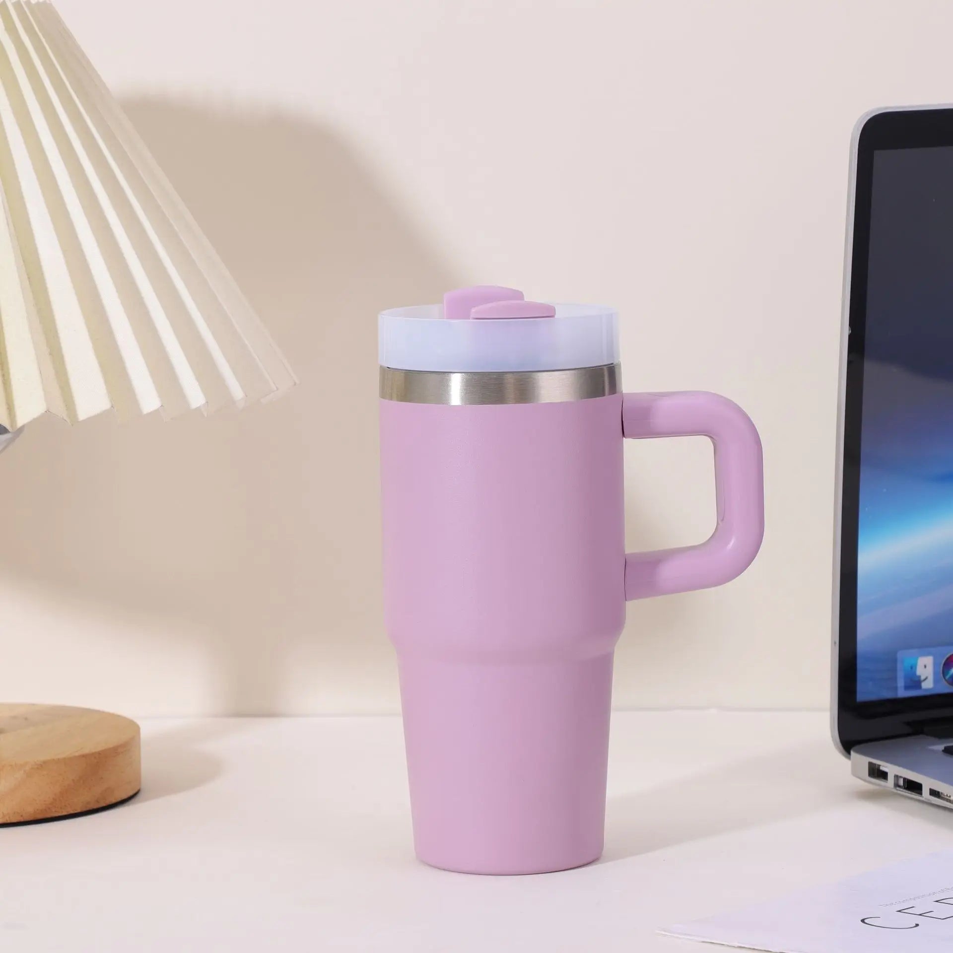 Mug Isotherme avec paille - 400 ml