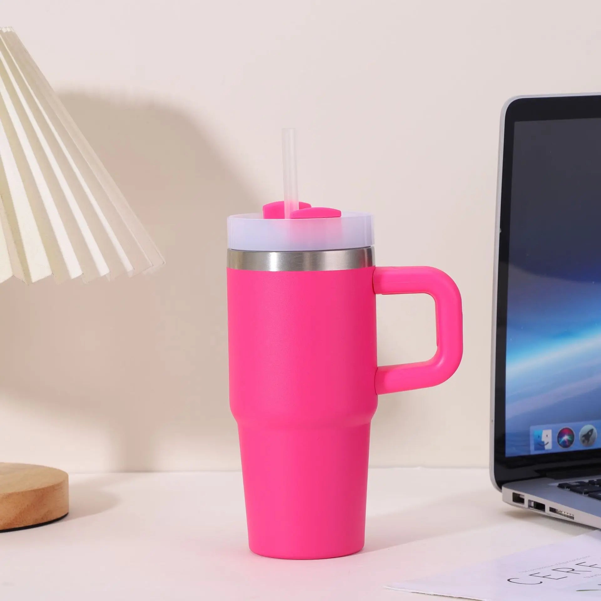 Mug Isotherme avec paille - 400 ml