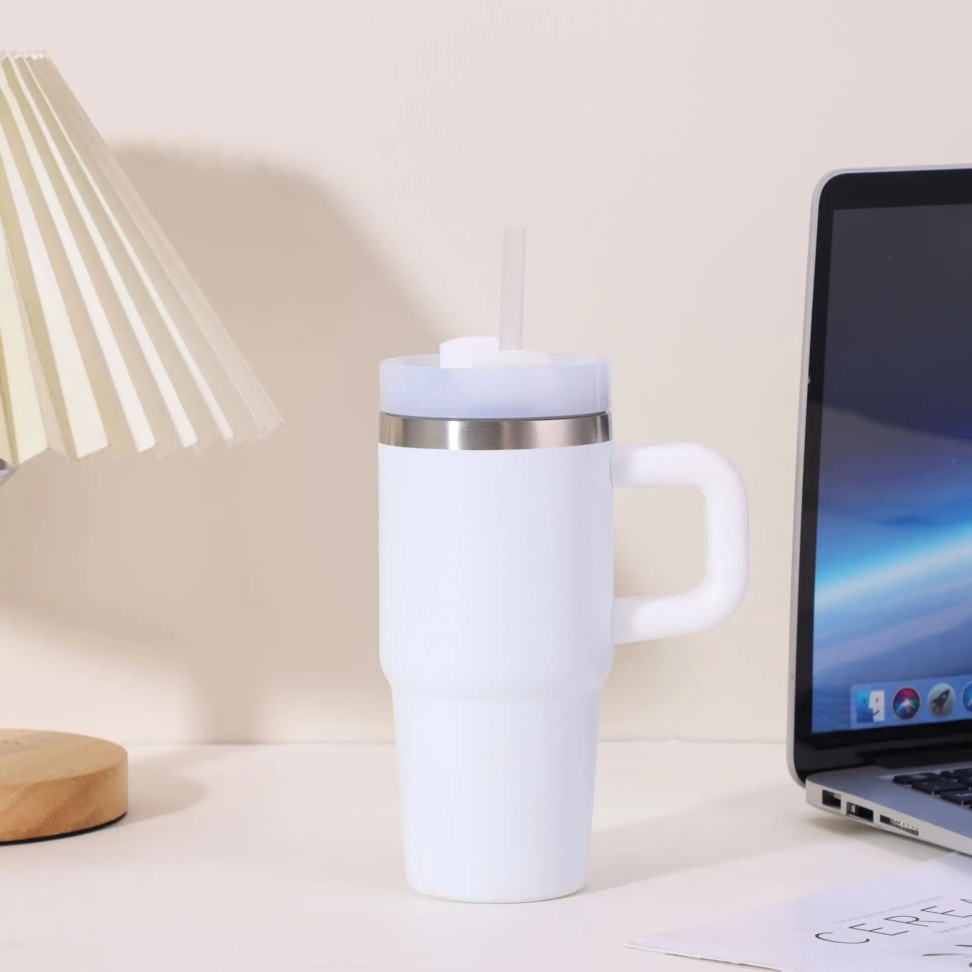 Mug Isotherme avec paille - 400 ml