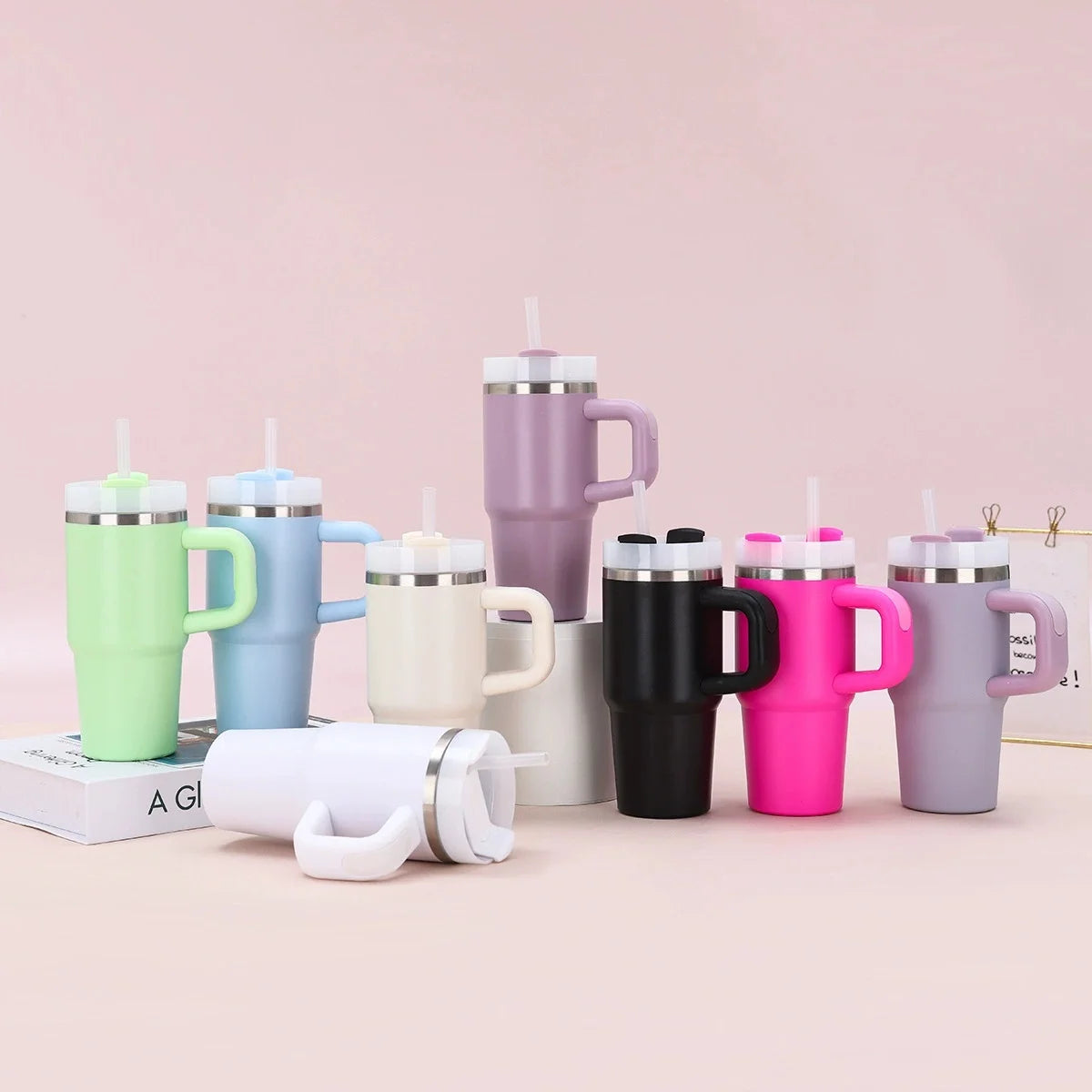 Mug Isotherme avec paille - 400 ml